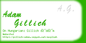 adam gillich business card